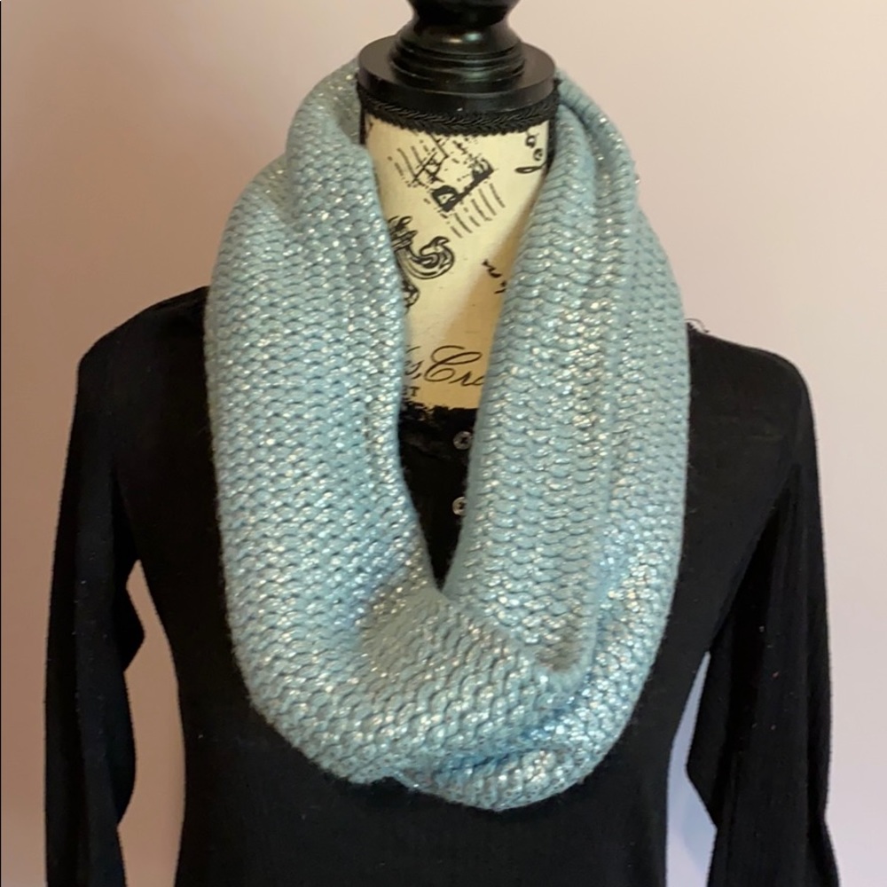 Knit Infinity Scarf Sky Blue